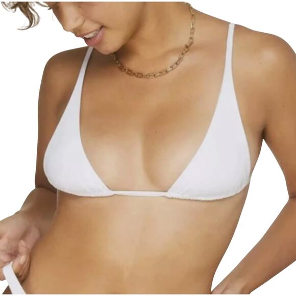 Andie Swim White Bikini Top Demi Moore Tropez - Picture 10 of 10